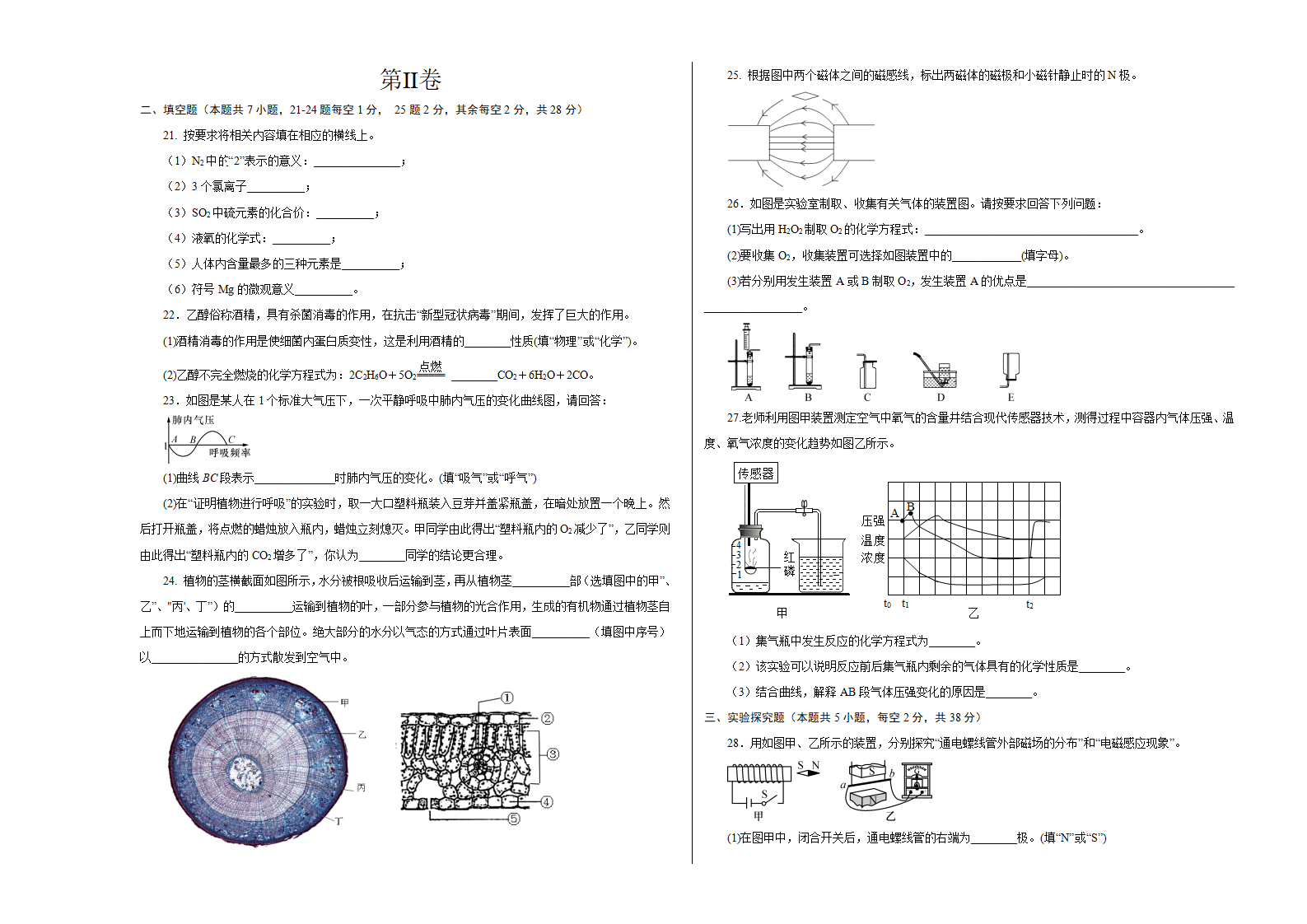 提升卷-八年级科学下学期期末考前必刷卷（浙教版）（考试版）0364_03.png