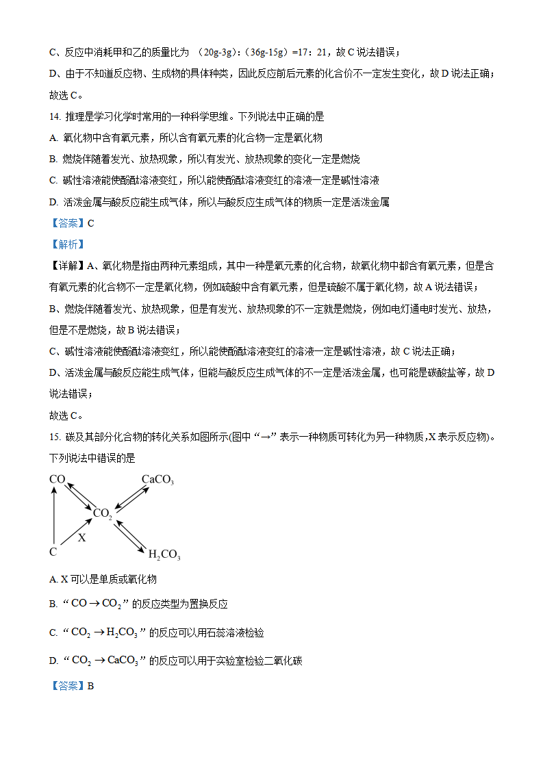 精品解析：2023年山东省临沂市中考化学真题（解析版）_new_07.png