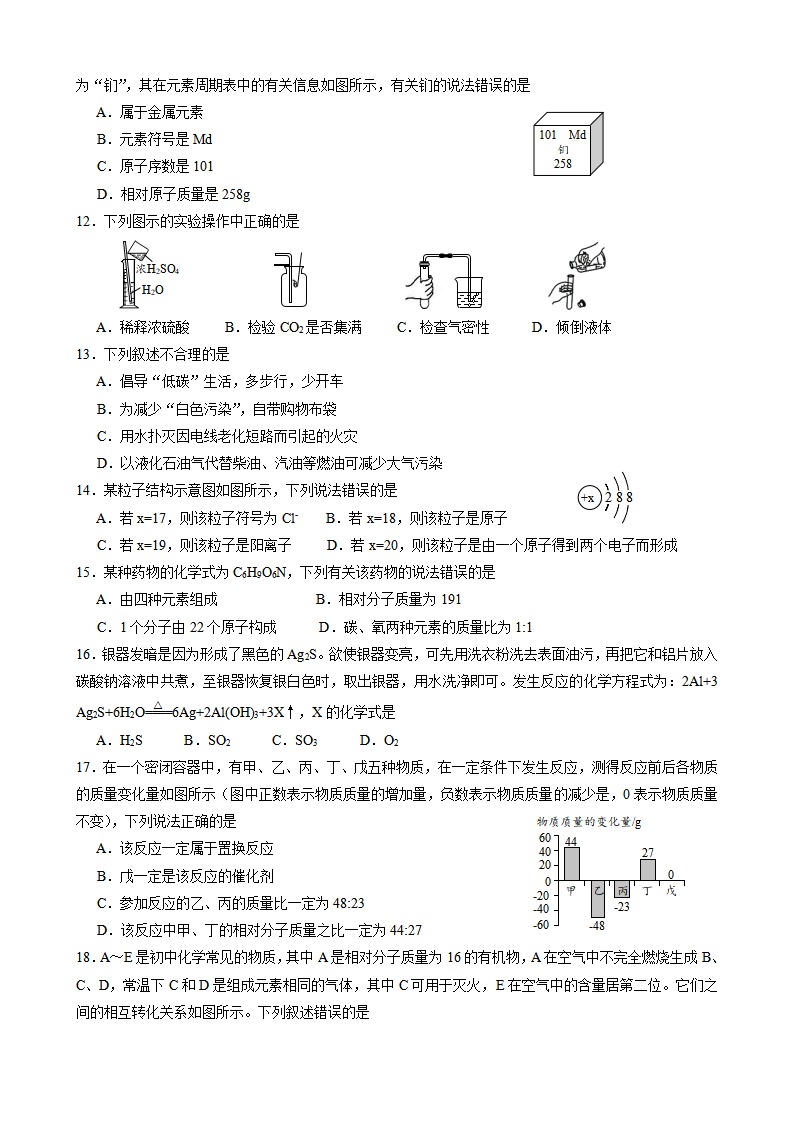 2019年云南省昆明市初中学业水平考试化学试题卷_02.png