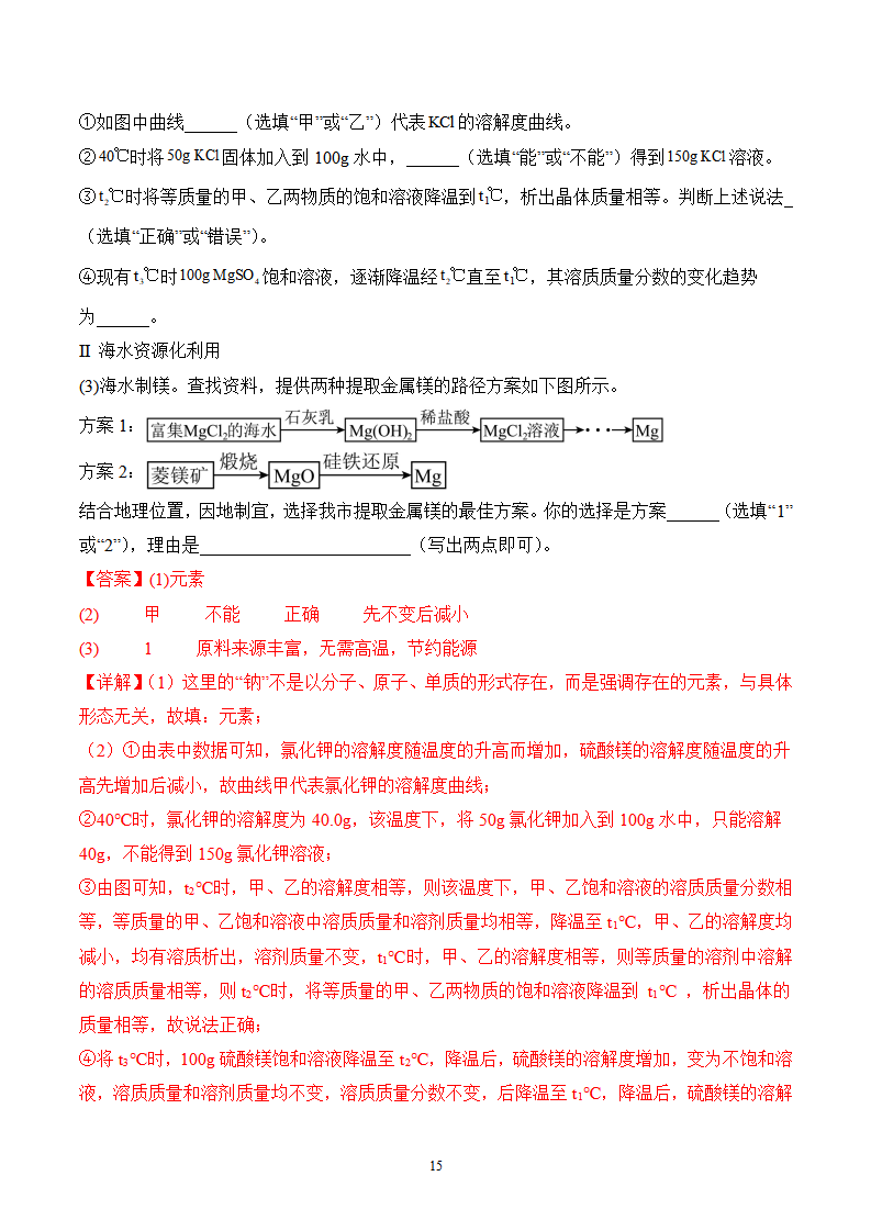 《跨学科实践活动8 海洋资源的综合利用与制盐》分层作业（解析版）_15.png