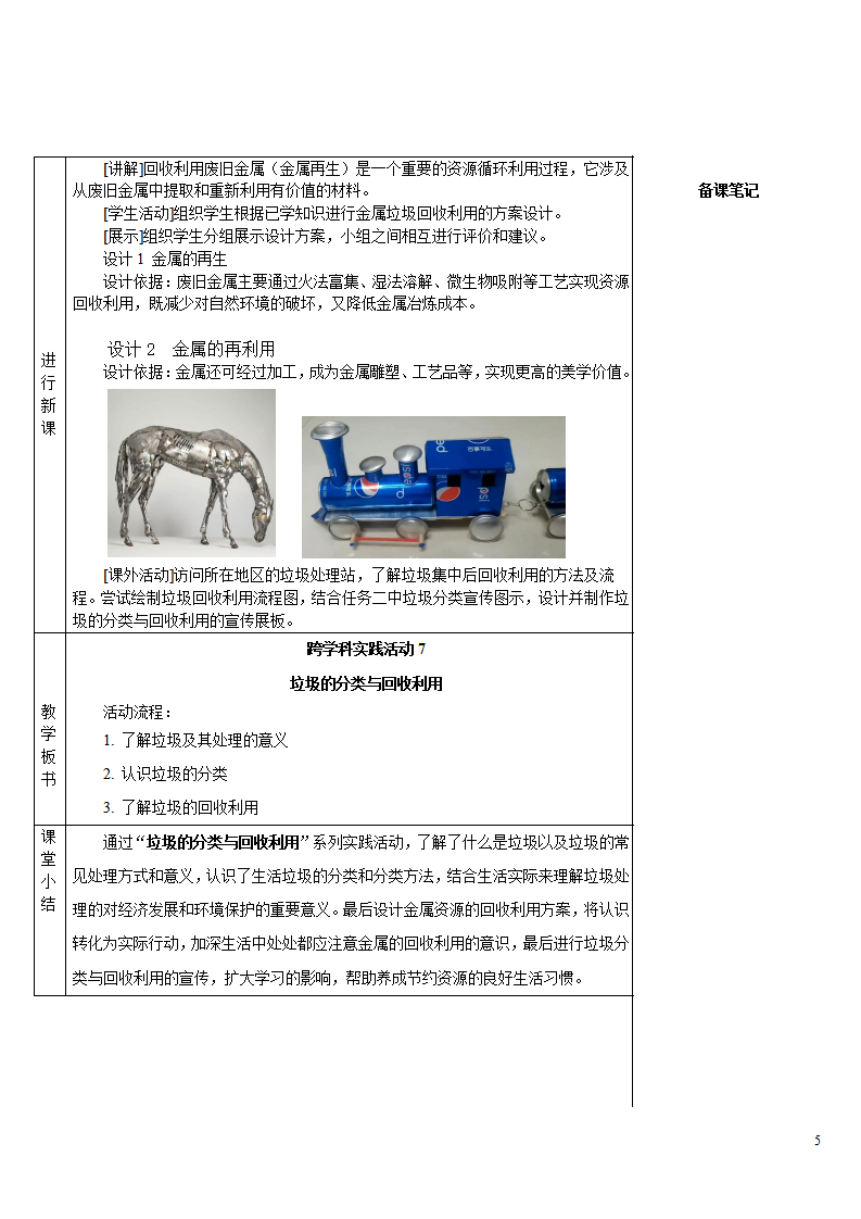 2025年春新人教九年级化学下册 跨学科实践活动7常见金属的物理性质和化学性质 教案_05.png