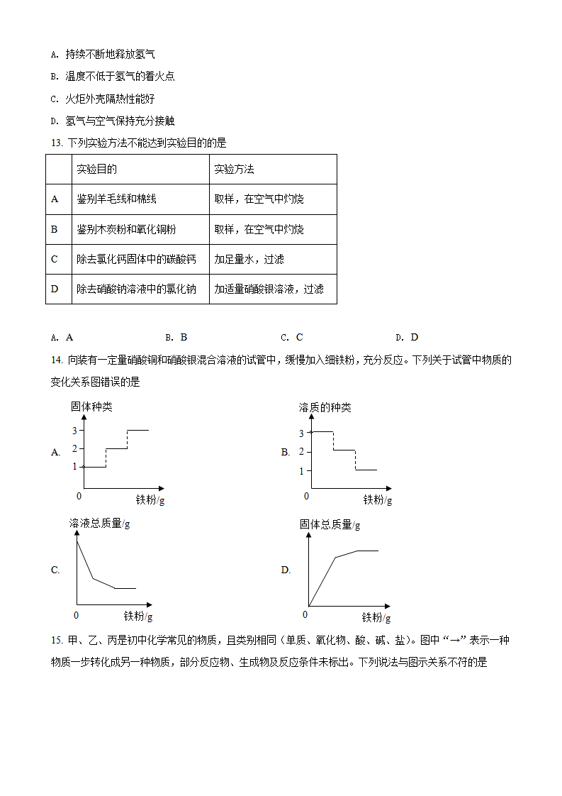 精品解析：2022年湖北省宜昌市中考化学真题（原卷版）_04.png