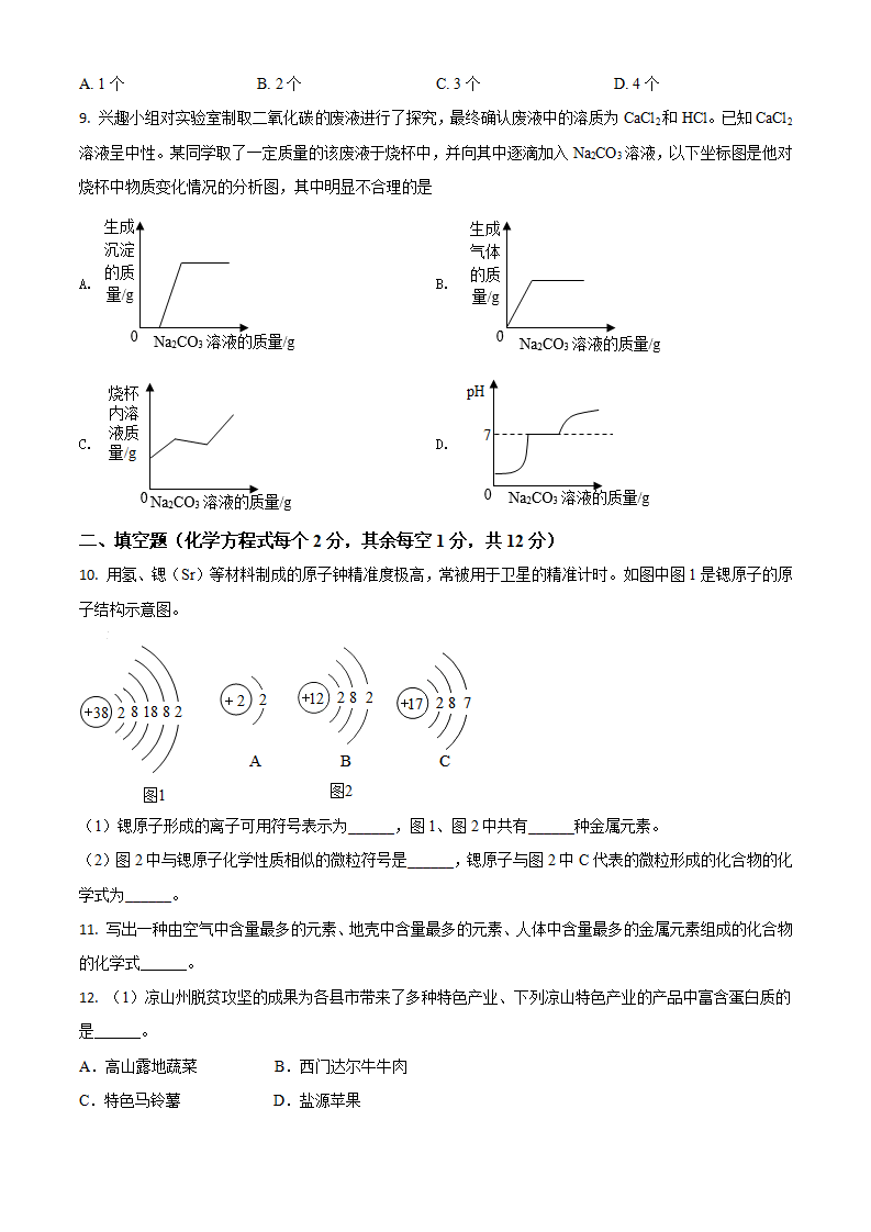 四川省凉山州2021年中考化学试题（原卷版）_03.png