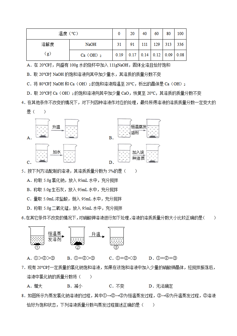 9.3 溶液的浓度（原卷版）-九年级化学下册课时同步练（人教版）_02.png