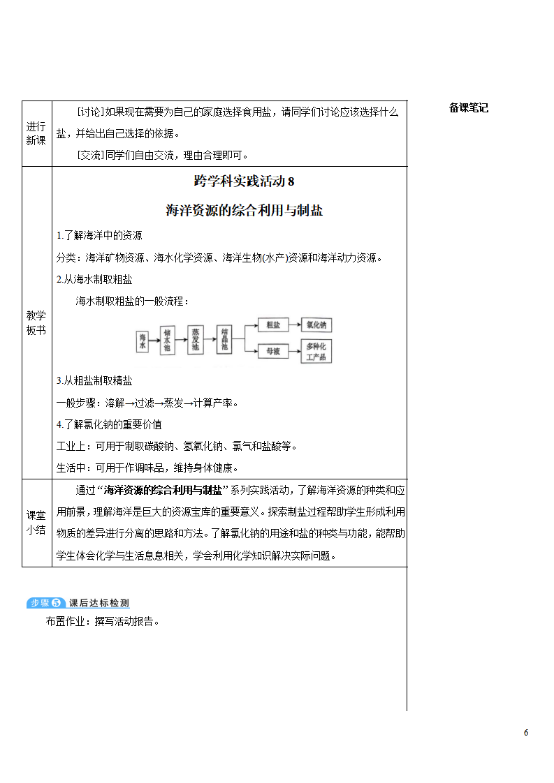 2025年春新人教九年级化学下册 跨学科实践活动8 海洋资源的综合利用与制盐 教案_06.png