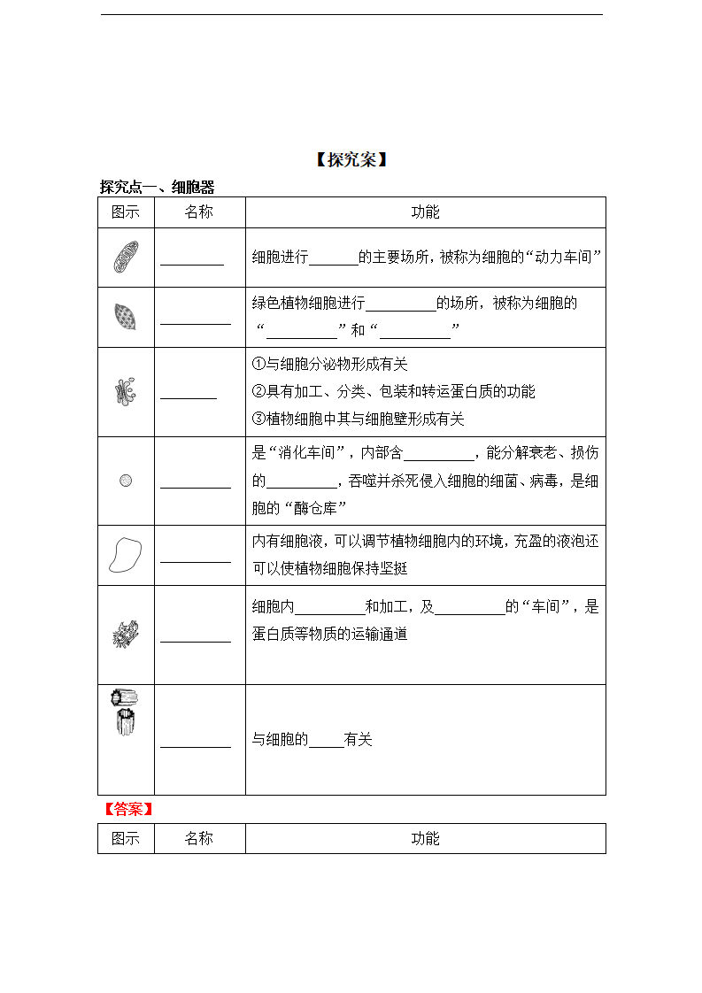 3.2 细胞器之间的分工合作（导学案）-2020-2021学年高一上学期生物学同步精品课堂（2019人教版必修1）_03.png