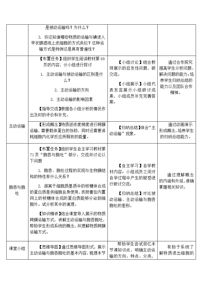 4.2 主动运输与胞吞胞吐 教学设计 【新教材】人教版（2019）高中生物必修一_02.png