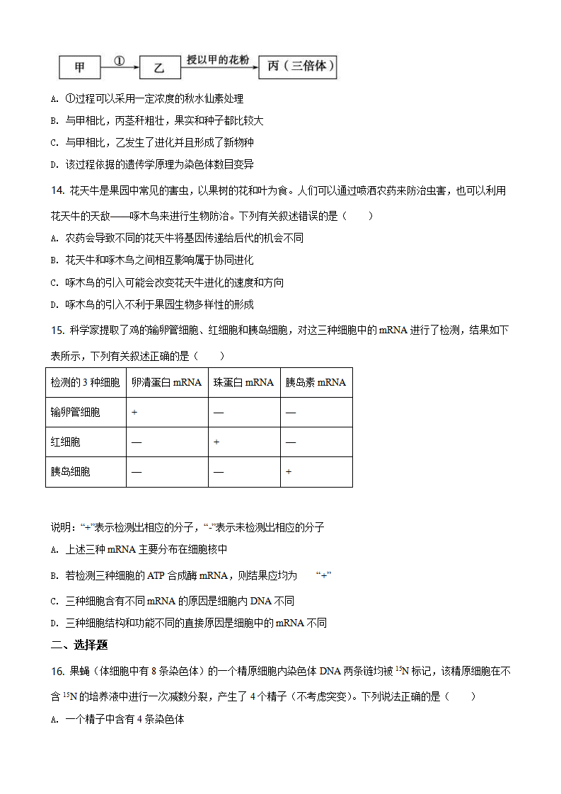 精品解析：山东省德州市2019-2020学年高一下学期期末生物试题（原卷版）_04.png
