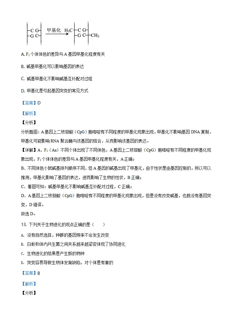 精品解析：山东省临沂市2019-2020学年高一下学期期末生物试题（解析版）_09.png