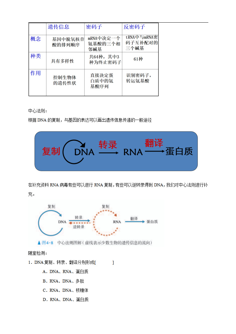 【新教材精创】4.1.2 基因指导蛋白质的合成 教学设计（1）-人教版高中生物必修2遗传与进化_04.png