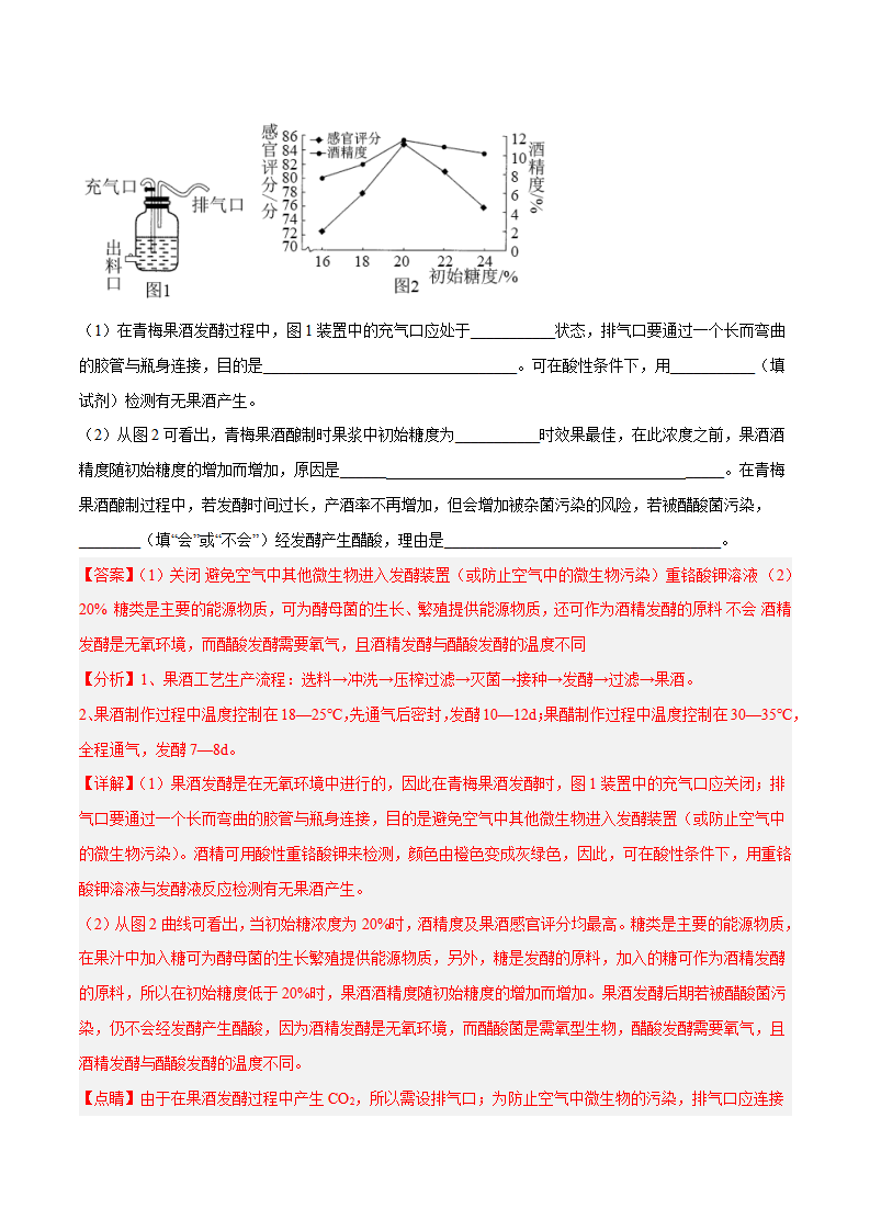 第1章第1节 传统发酵技术的应用（分层练）-2022-2023学年高二生物备课无忧（人教版2019选择性必修3）（解析版）_07.png