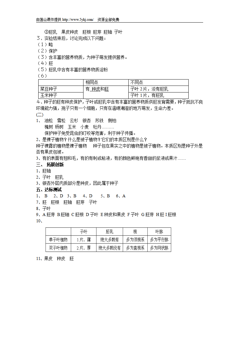 七年级生物上册人教版全册学案及答案共 91页_66.png