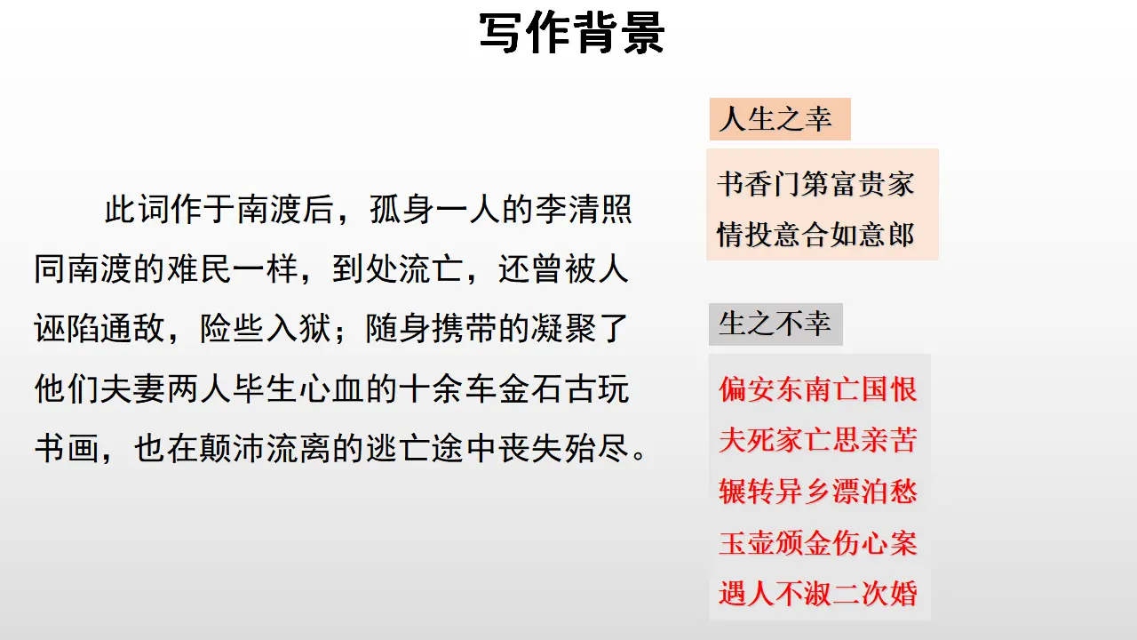 69高中语文必修1《9.3 声声慢（寻寻觅觅）》名师优质课ppt课件_05.webp