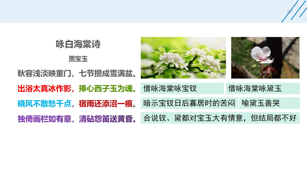 《红楼梦》整本书阅读7：专题研讨：欣赏小说人物创作的诗词（教学课件）_04.webp