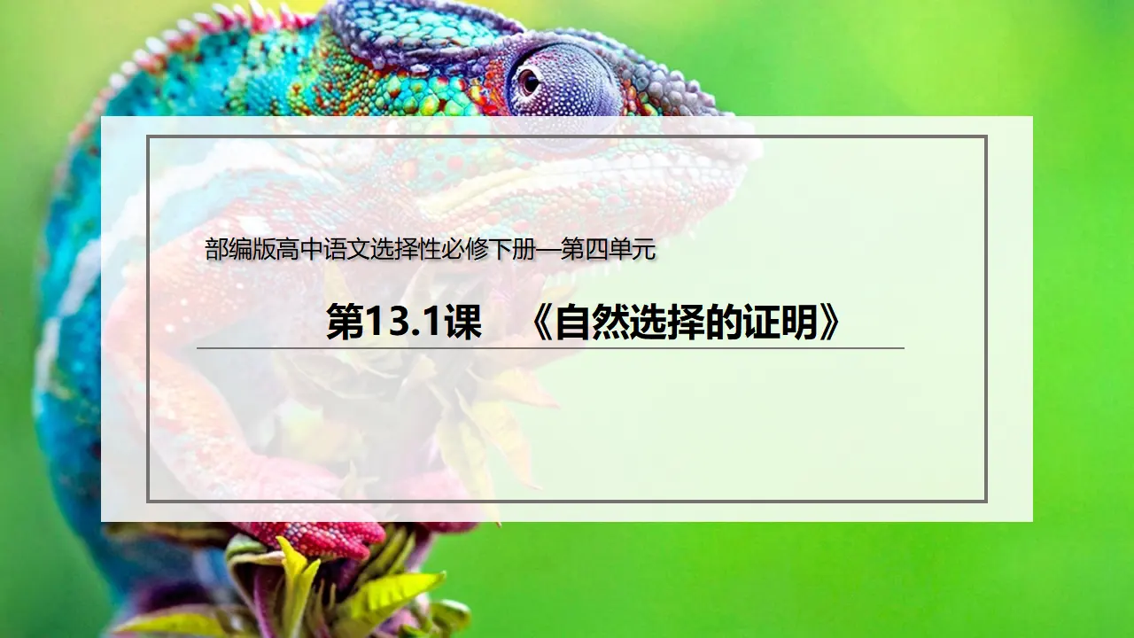 13.1 《自然选择的证明》（课件）-2020-2021学年高二语文新教材同步备课（部编版选择性必修下册）_03.webp