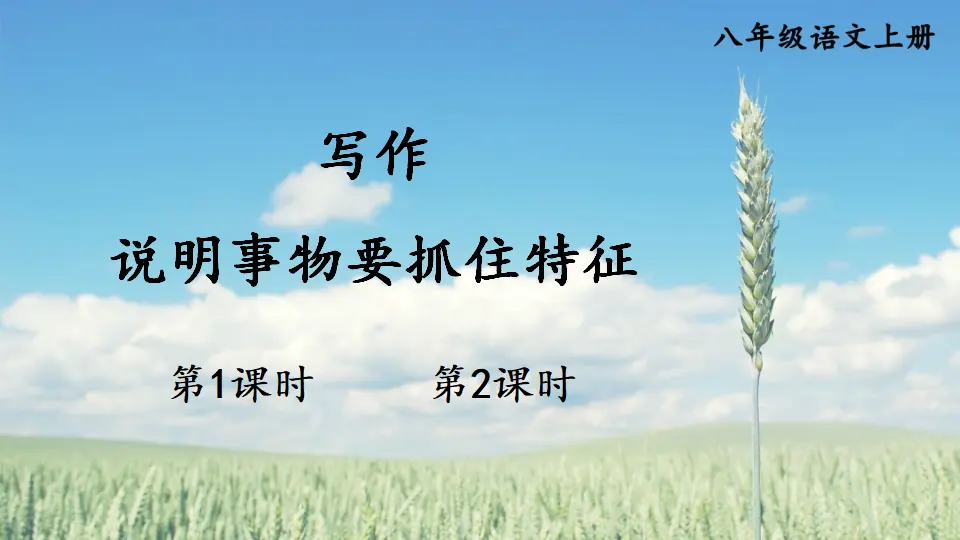 写作 说明事物要抓住特征【教案匹配版】（课件1）_01.webp