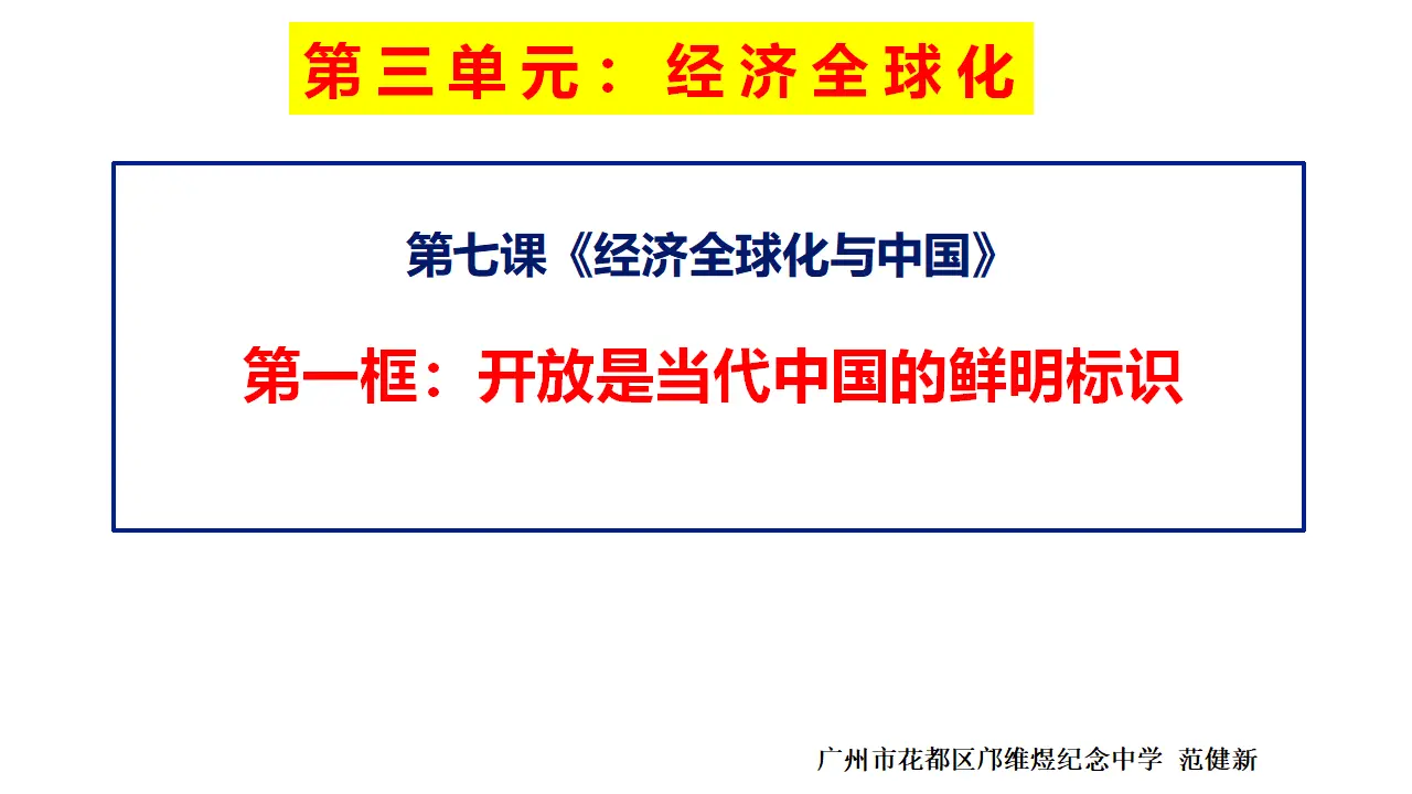 7.1开放是当代中国的鲜明标识 当代国际政治与经济（课件7）_01.webp