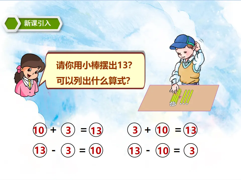 6.2十加几、十几加几和相应的减法 教学课件（课件5）_05.webp