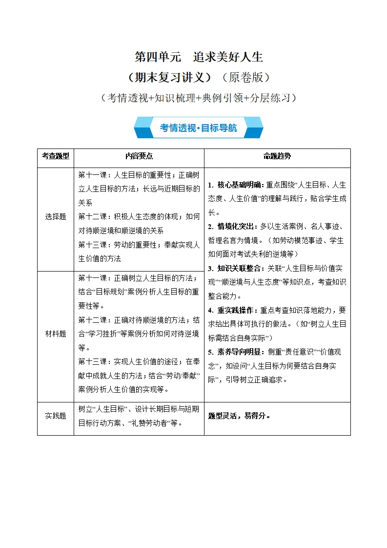 第四单元 追求美好人生（期末复习讲义）（学生版）_01.webp