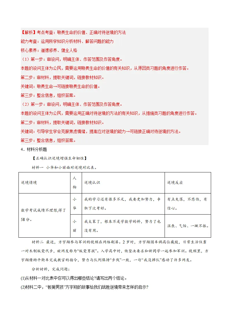 专题12  端正人生态度（高频非选择题20题）（解析版）_04.webp