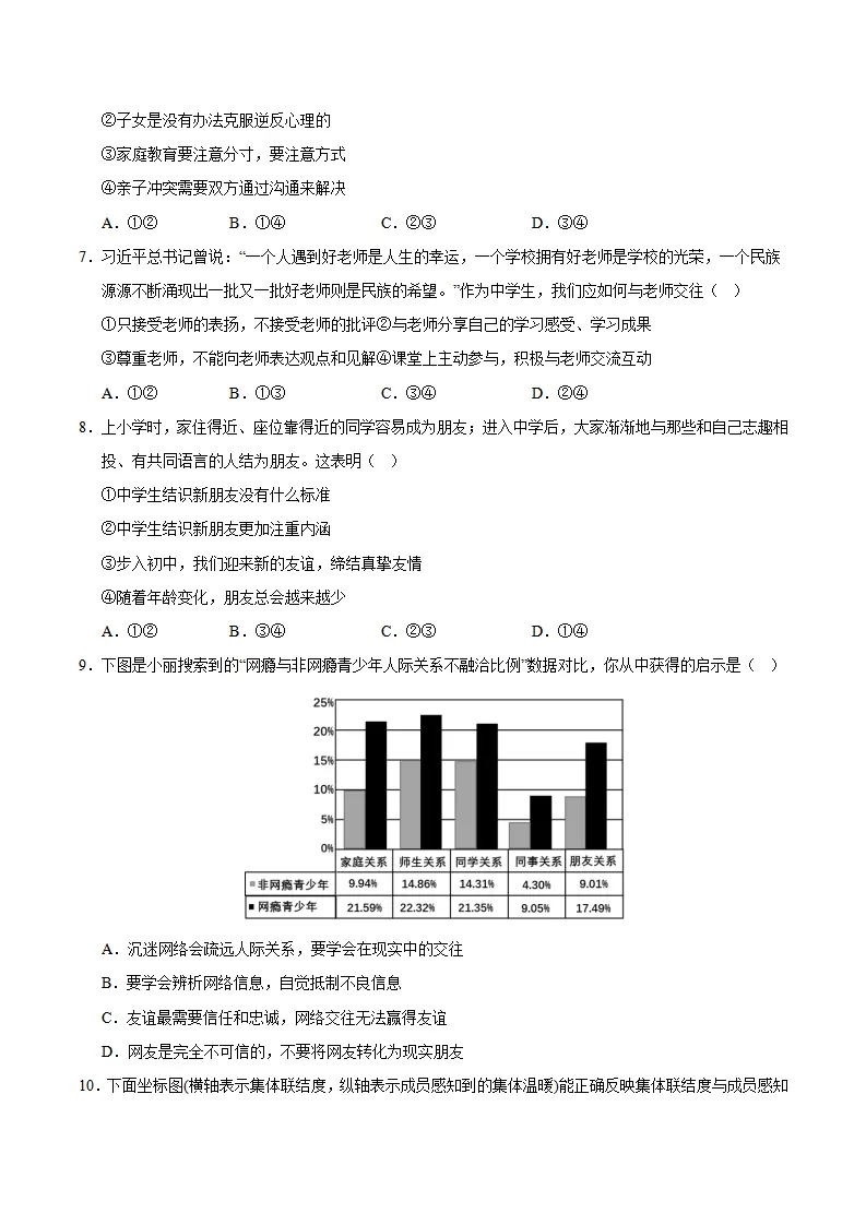 七年级道德与法治期中模拟卷（考试版A4）【测试范围：第1~2单元】（长沙专用）_03.webp