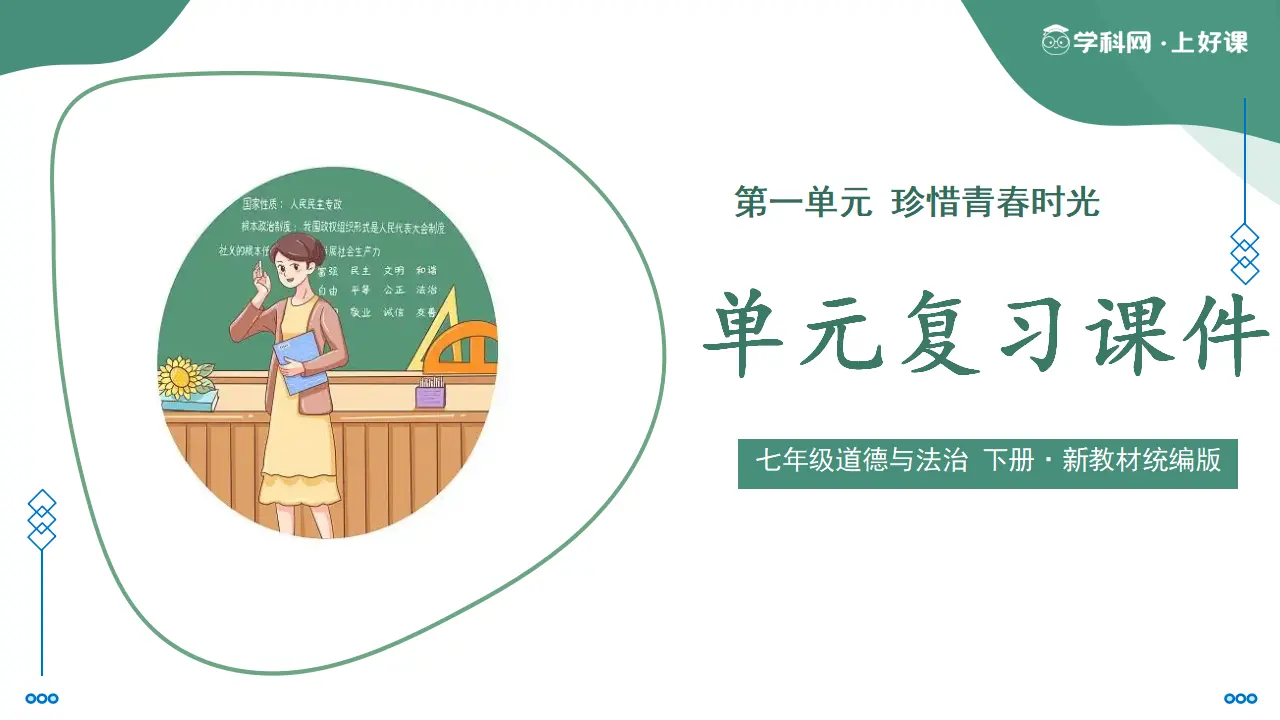 第一单元 珍惜青春时光（复习课件）_01.webp