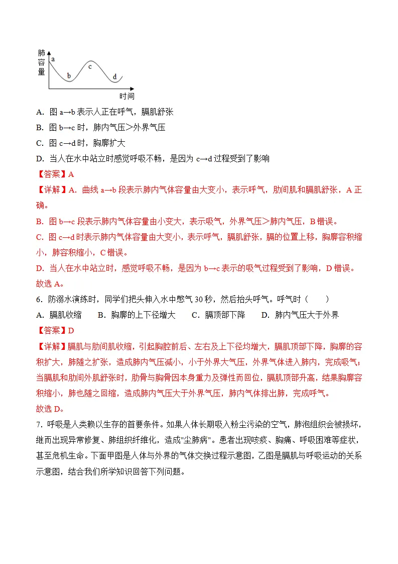 4.3.2 发生在肺内的气体交换（导学案）（解析版）_05.webp