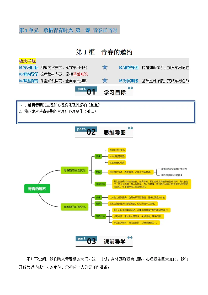 第一课 青春正当时 第1框  青春的邀约（学生版）_01.webp