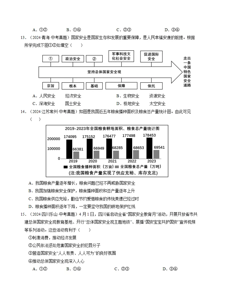 （2025版）第四单元 维护国家利益 （单元测试·提升卷） （学生版）_04.webp