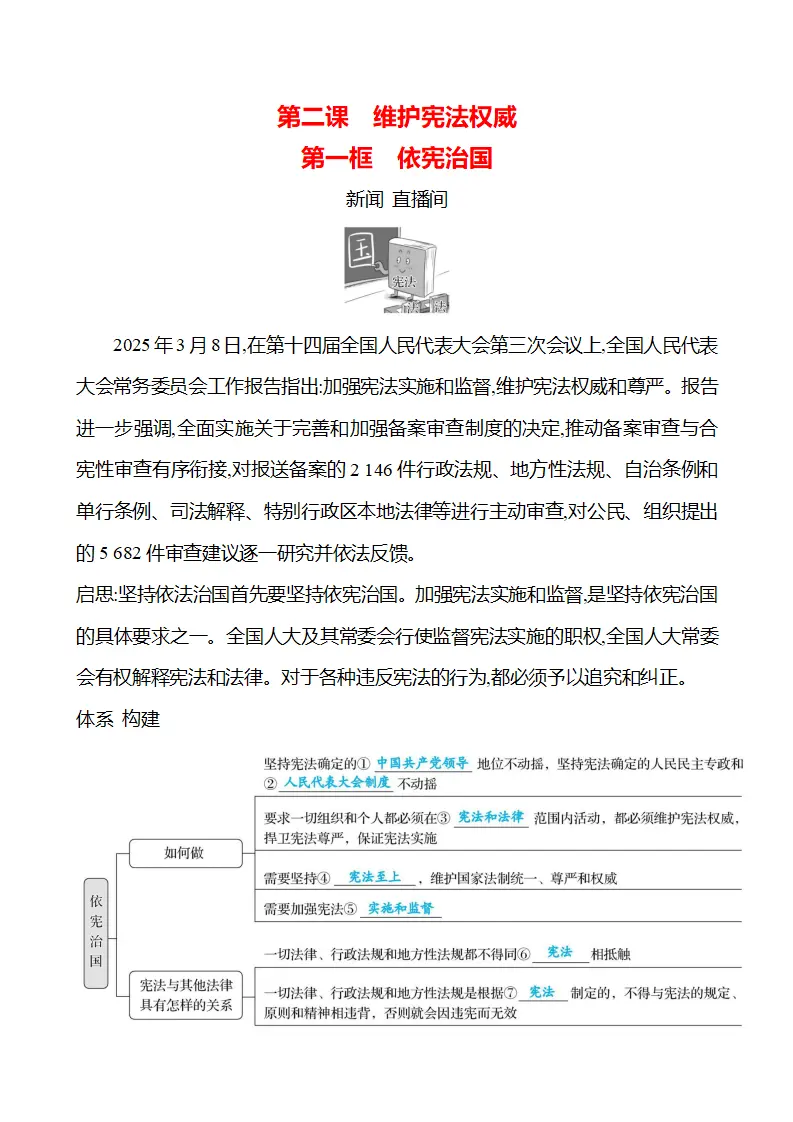 第一单元  第二课  第一框　依宪治国 - 学生版_01.webp