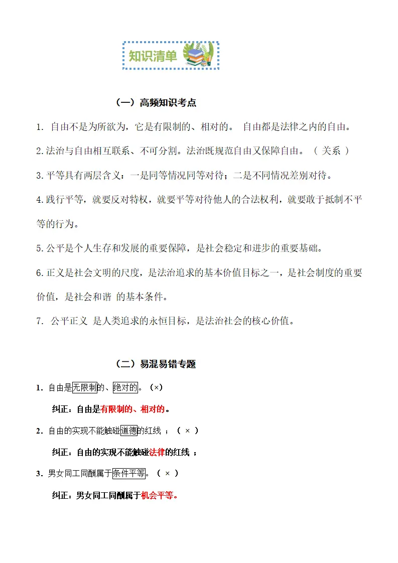 （2024版）八下第四单元《崇尚法治精神》（考点清单）-（统编版）_03.webp