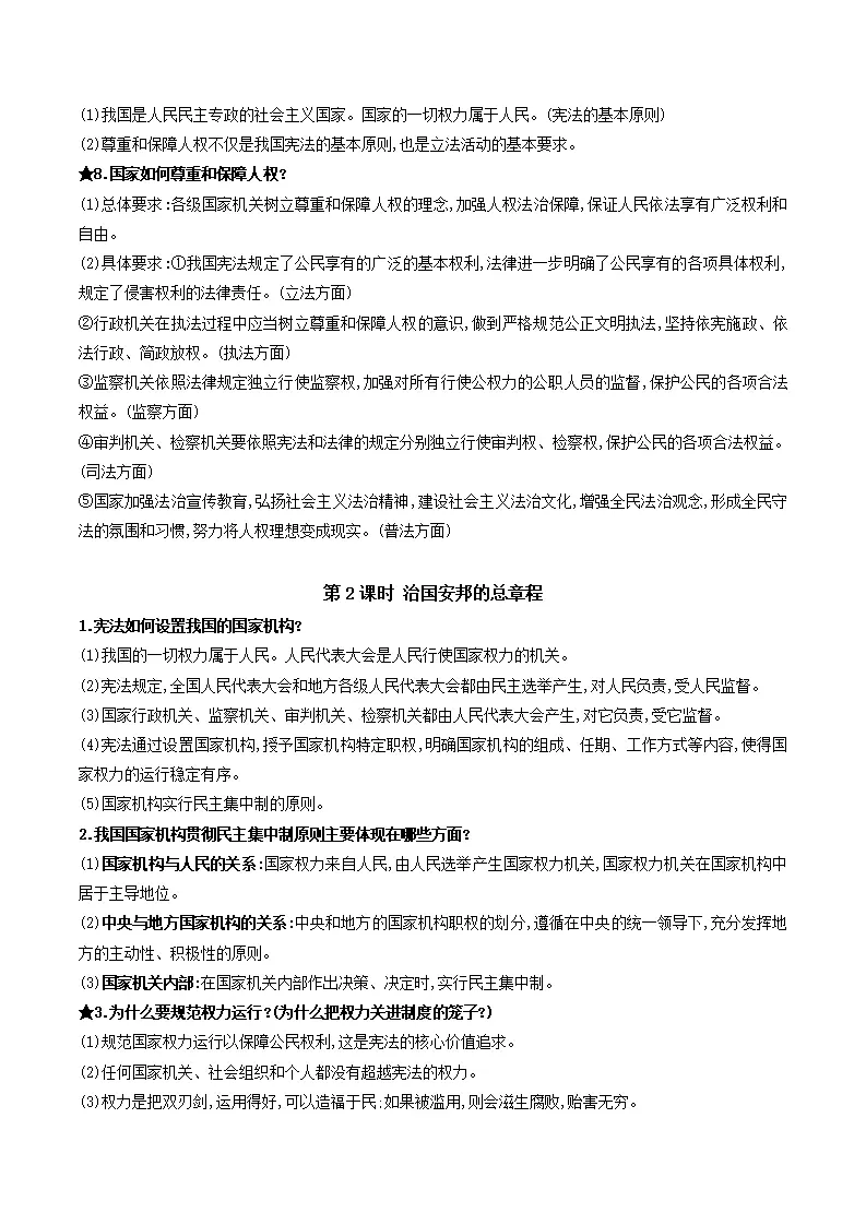 第一单元 坚持宪法至上（知识清单）-（统编版）_02.webp