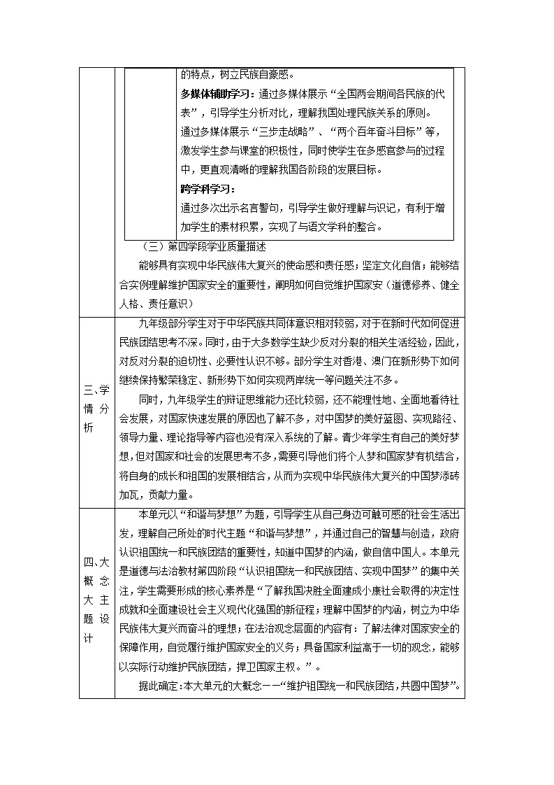 （大单元整体教学）第四单元 和谐与梦想 单元整体设计_03.webp