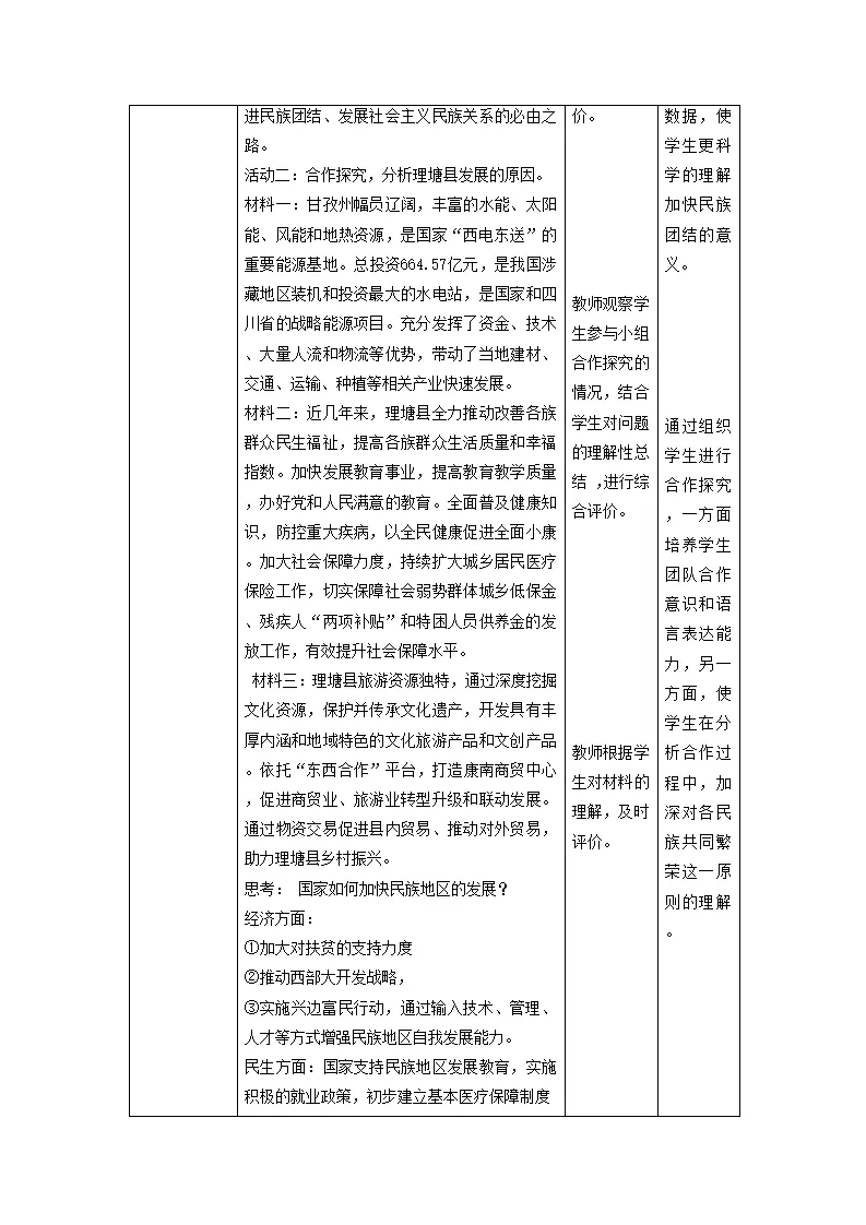 （大单元教学设计）道德与法治九上 7.1 促进民族团结 教案_04.webp