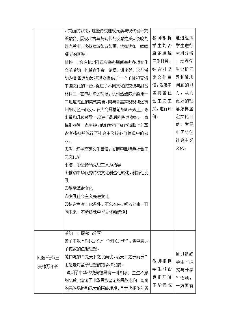 （大单元教学设计）道德与法治九上 5.1 延续文化血脉  教案_04.webp