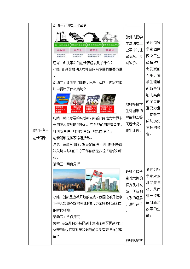 （大单元教学设计）道德与法治九上 2.1 创新改变生活 教案_04.webp