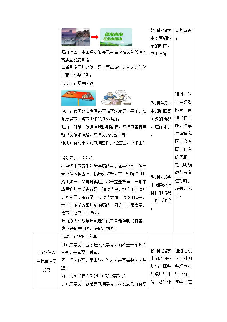 （大单元教学设计）道德与法治九上 1.2 走向共同富裕 教案_02.webp