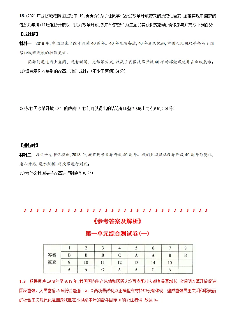 卷01  第一单元  《富强与创新》综合测试卷一（解析版）－九年级道德与法治上册新概念提优检测卷_05.webp