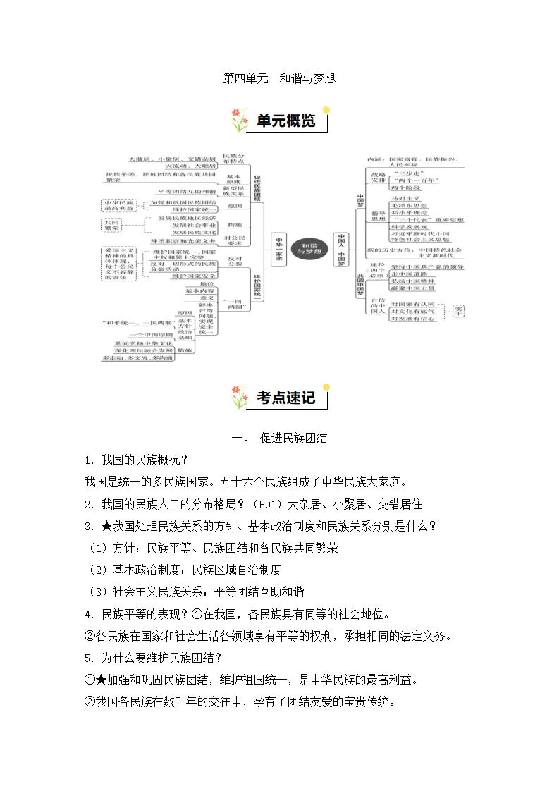 （2024版）第四单元 和谐与梦想（知识清单）_01.webp