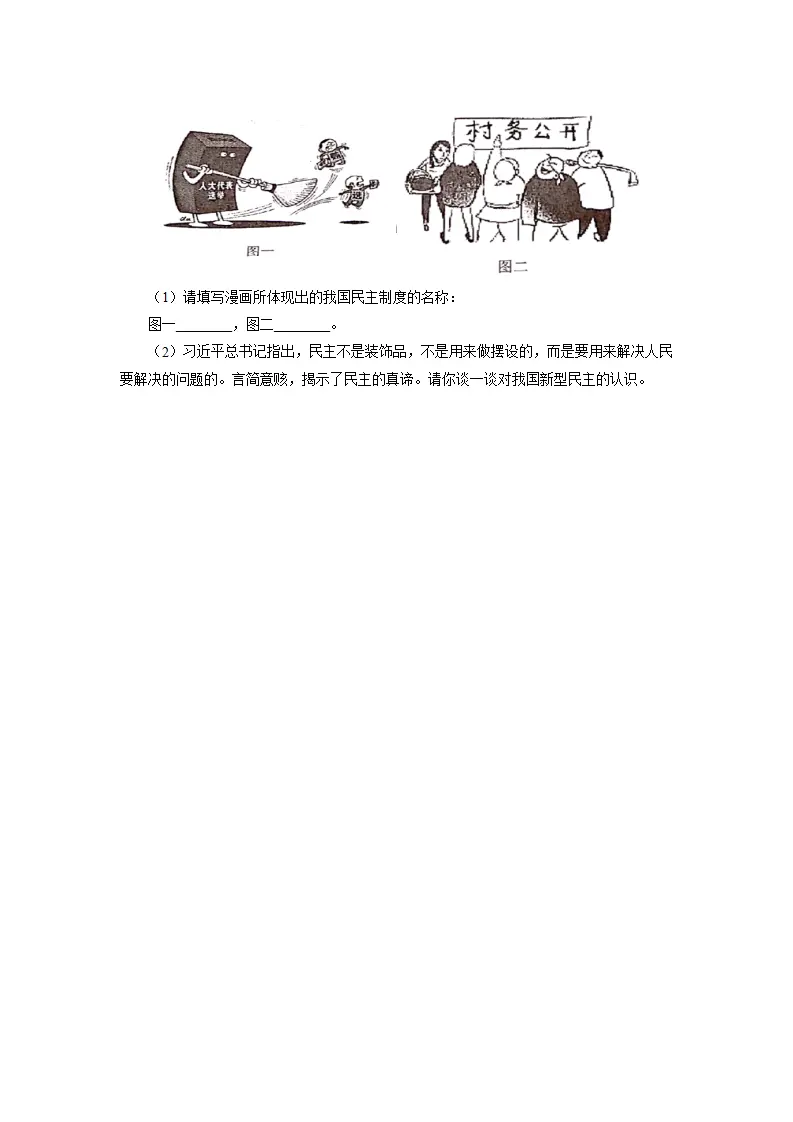 3.1 生活在新型民主国家-九年级道德与法治上册随堂练（原卷版）（解析版）_03.webp