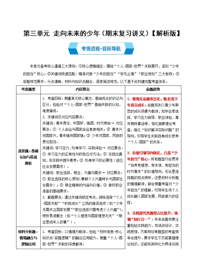 （2026版）第三单元 走向未来的少年（期末复习讲义）（解析版）_01.webp