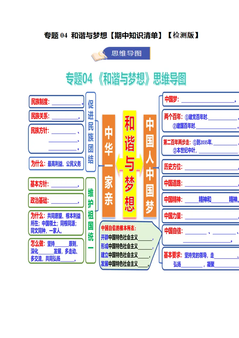 专题04 和谐与梦想（知识清单）（学生版）_01.webp