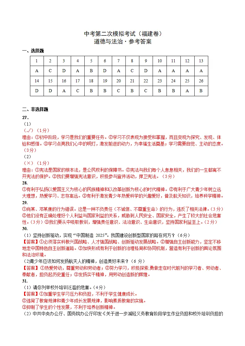（福建卷）中考道法第二次模拟考试（参考答案）_01.webp