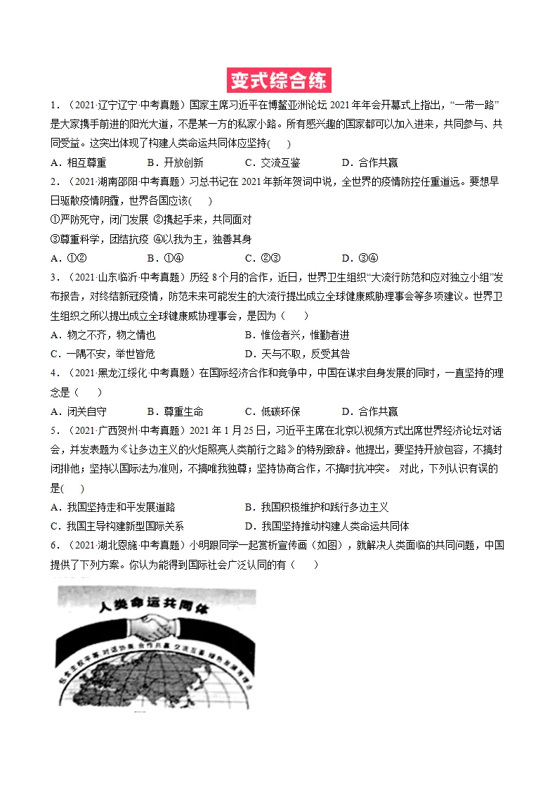 必考点04 谋求互利共赢（原卷版）_03.webp